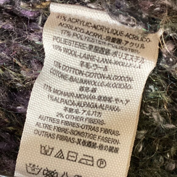 Free People Starlight Shadow Alpaca Mohair Sweater Cardigan size M Boho Cozy - Picture 5 of 12